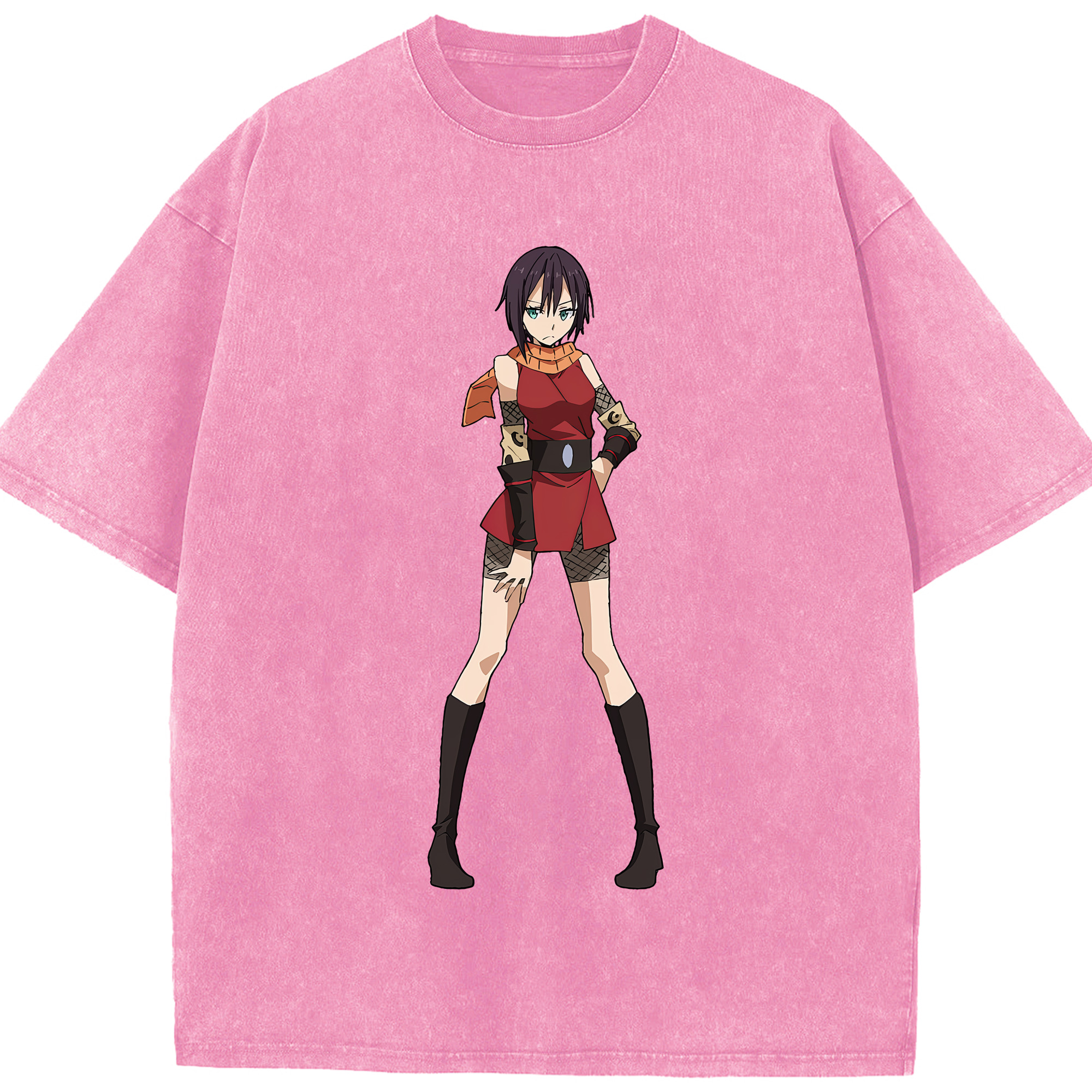 （画像用） 転スラ Regarding Reincarnated to Slime 綿100% ヴィンテージ風 半袖Tシャツ（フロントプリント）